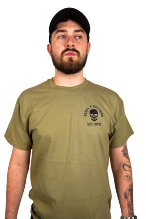 Rebel Precision 'Skull' Front & Back Print T-Shirt
