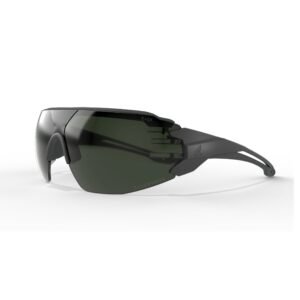 Edge Eyewear Taven - Black Frame with Gray TPR / Smoke Vapor Shield Lens